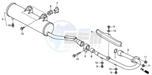 TRX250TM FOURTRAX drawing MUFFLER