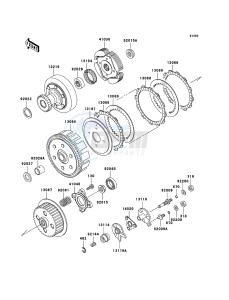 KLF300 4x4 KLF300C6F EU GB drawing Clutch