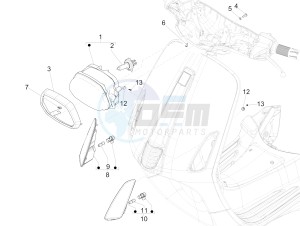 SPRINT 125CC 4T 3V IGET E4 ABS (APAC) drawing Front headlamps - Turn signal lamps