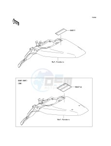 KLX 140 B (KLX140L MONSTER ENERGY) (B8F-B9FA) B9FA drawing LABELS