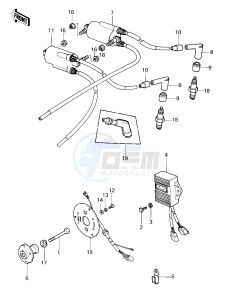 KZ 750 E (E1) drawing IGNITION -- 80 KZY 50-E1- -