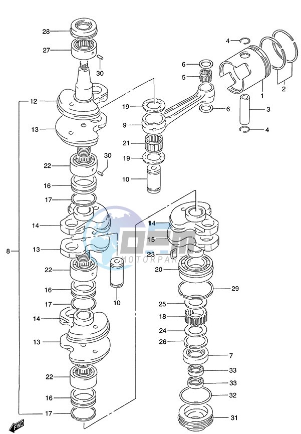 Crankshaft (1986 to 1995)