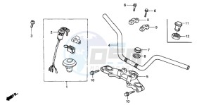 CG125 drawing HANDLE PIPE/TOP BRIDGE