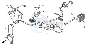 TRX300FW FOURTRAX 300 4X4 drawing WIRE HARNESS