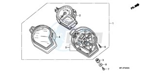 CBR1000RRA Europe Direct - (ED / HRC) drawing METER