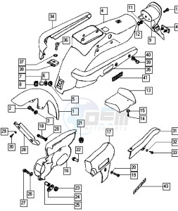 REVIVAL_25-45kmh_K1-K5 50 K1-K5 drawing Mudguards