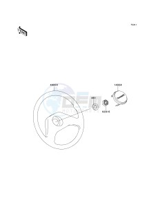 KAF 620 B [MULE 2520 TURF] (B6) [MULE 2520 TURF] drawing STEERING WHEEL