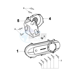 LUDIX 10 RBA ONE drawing CRANKCASE COVER