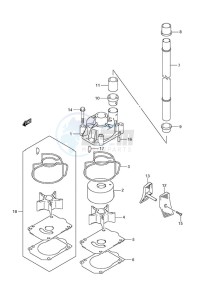 DF 250 drawing Water Pump