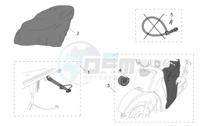 Scarabeo 125-150-200 (eng. Rotax) drawing Acc. - Various II