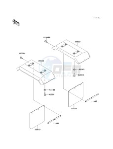 KAF 620 C [MULE 2500] (C6) [MULE 2500] drawing ACCESSORY-- REAR FENDER- -