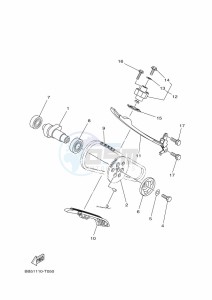 YFM450FWBD KODIAK 450 EPS (BEYK) drawing CAMSHAFT & CHAIN