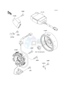 KLX 110 A (KLX110 MONSTER ENERGY) (A6F-A9FA) A7F drawing GENERATOR