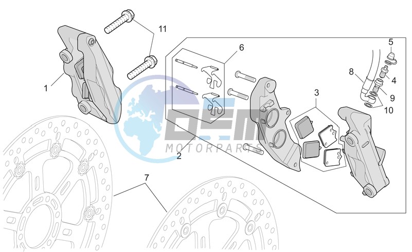 Front brake caliper