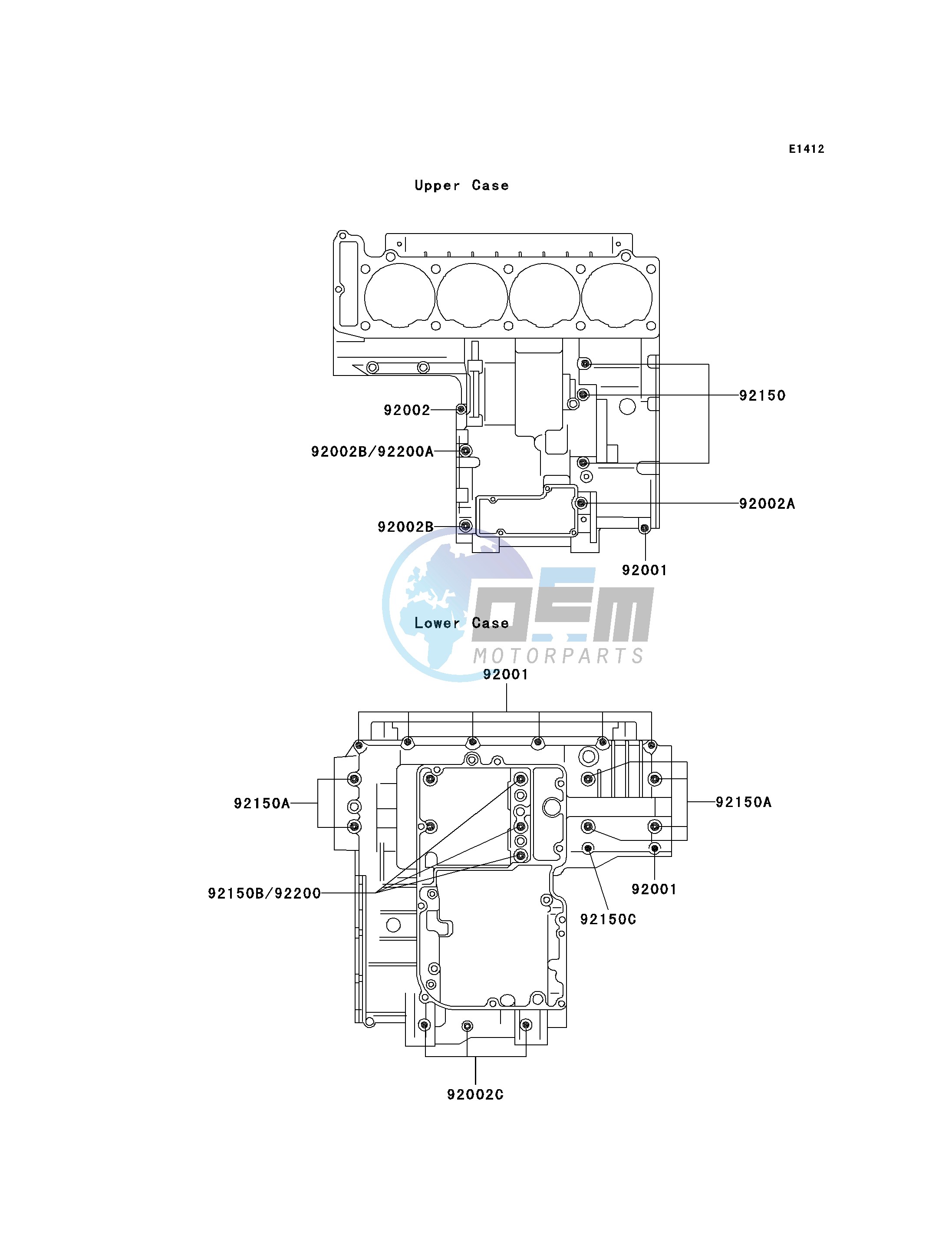 CRANKCASE BOLT PATTERN