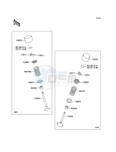 NINJA ZX-10R ZX1000-C2H FR GB XX (EU ME A(FRICA) drawing Valve(s)