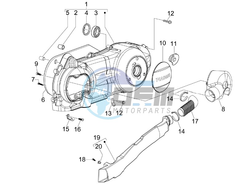 Crankcase cover - Crankcase cooling