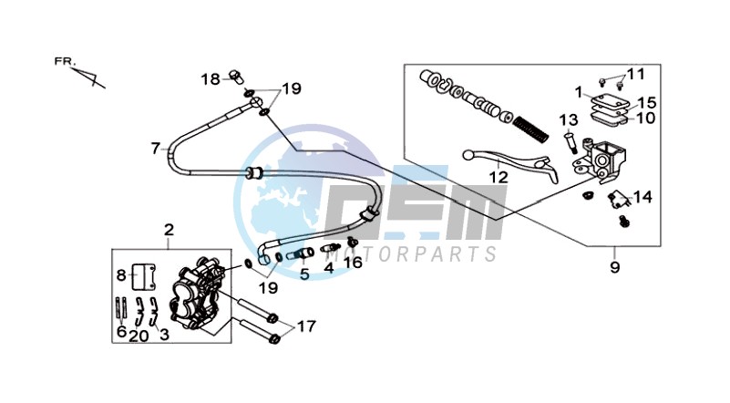 BRAKE CALIPER FOR / BRAKE LEVER / BRAKE LINES