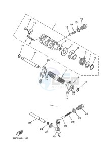 YFM700FWAD YFM7NGPLK (B4FR) drawing SHIFT CAM & FORK