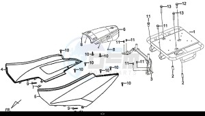 X'PRO 50 (45 Km/h) (AE05W9-EU) (E4) (L8-M1) drawing BODY COVER