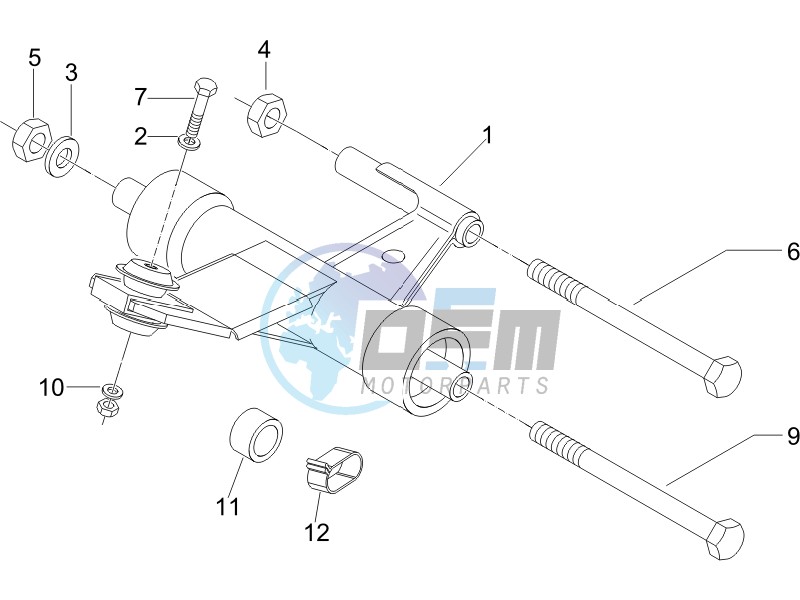 Swinging arm