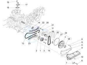 S 150 4T 3V ie Vietnam drawing Oil pump