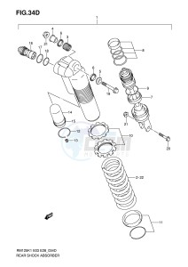 RM125 (E3-E28) drawing REAR SHOCK ABSORBER (MODEL K6)