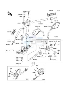 Z750_ABS ZR750M7F GB XX (EU ME A(FRICA) drawing Handlebar