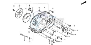 VF750C2 drawing RIGHT CRANKCASE COVER