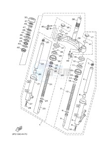 XC125R YW125 SKYLINER S (2PE2) drawing FRONT FORK