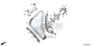 CB500FAD CB500F ABS Continue » UK - (E) drawing CAM CHAIN/ TENSIONER