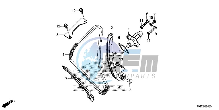 CAM CHAIN/ TENSIONER