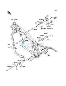 VN1600 CLASSIC TOURER VN1600-D1H GB XX (EU ME A(FRICA) drawing Engine Mount