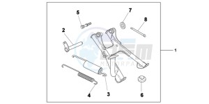 VFR1200XC drawing MAIN STAND