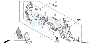 CB1000RAB drawing L. FRONT BRAKE CALIPER (CB1000RA)