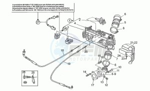 California 1100 drawing Throttle body