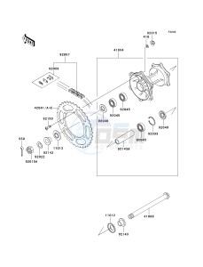 KX 500 E [KX500] (E10-E14) [KX500] drawing REAR HUB