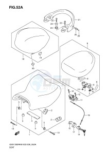 GSX1300R (E3-E28) Hayabusa drawing SEAT (MODEL K9)