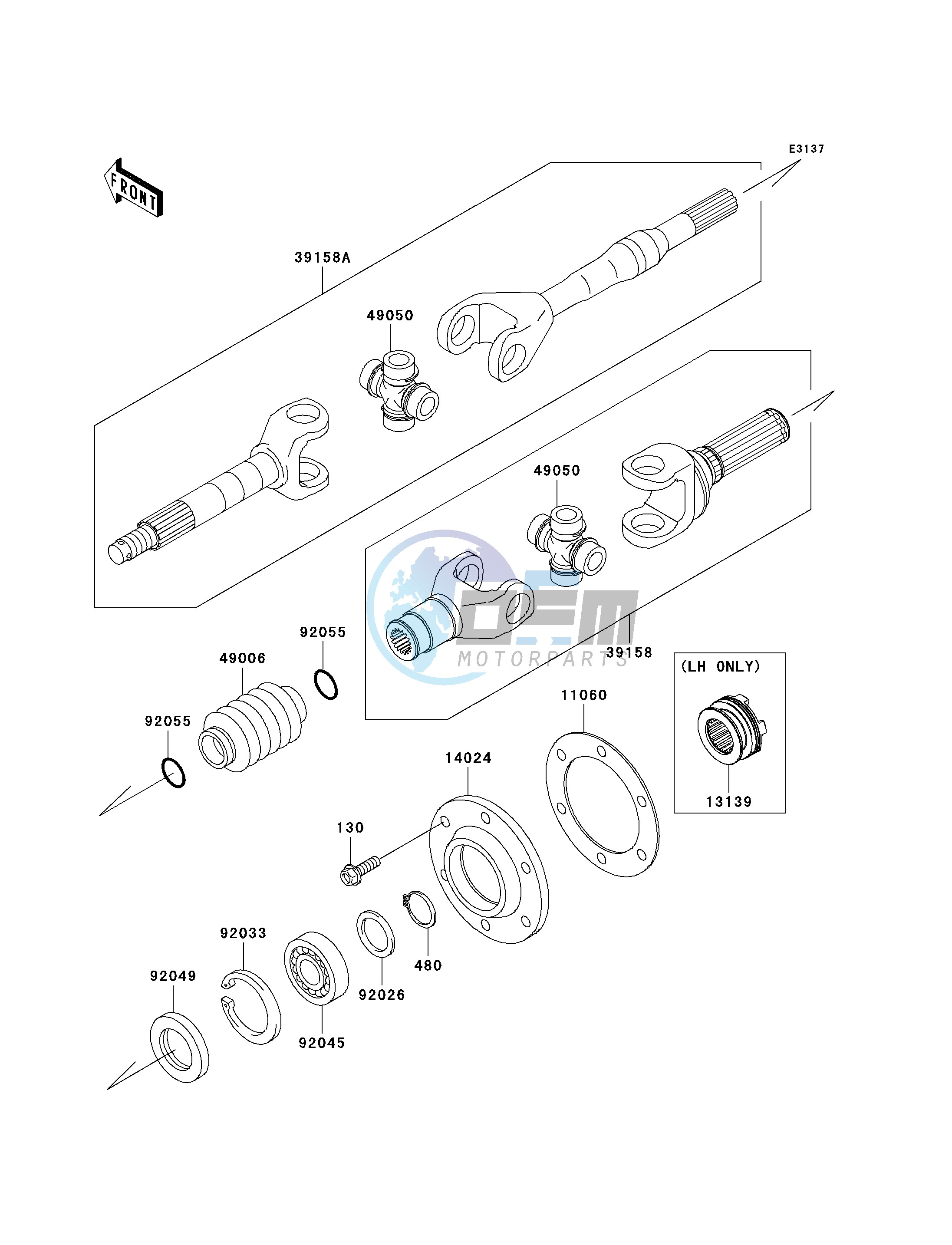 DRIVE SHAFT-REAR