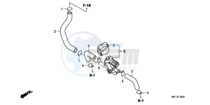 CBR1000RR9 Europe Direct - (ED / TRI) drawing AIR INJECTION CONTROL VALVE