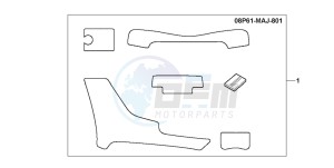 ST1100P drawing TANK PAD 2