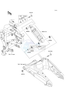 KLE 650 A [VERSYS] (9F-9F) A7F drawing SUSPENSION_SHOCK ABSORBER