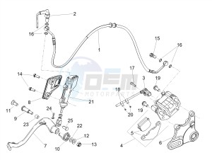 RX 125 E4 (APAC) drawing Rear brake system