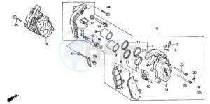 CBR600SE drawing FRONT BRAKE CALIPER