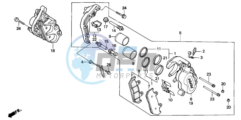 FRONT BRAKE CALIPER