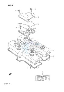 GSF400 (E2) Bandit drawing CYLINDER HEAD COVER