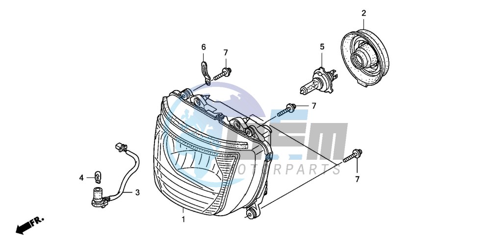 HEADLIGHT (CB1300S/SA)