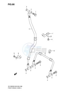 SV1000 (E3-E28) drawing FRONT BRAKE HOSE