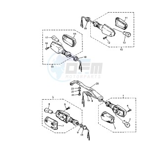 XJ S DIVERSION 600 drawing FLASHER LIGHT