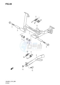 AN400Z ABS BURGMAN EU-UK drawing STAND